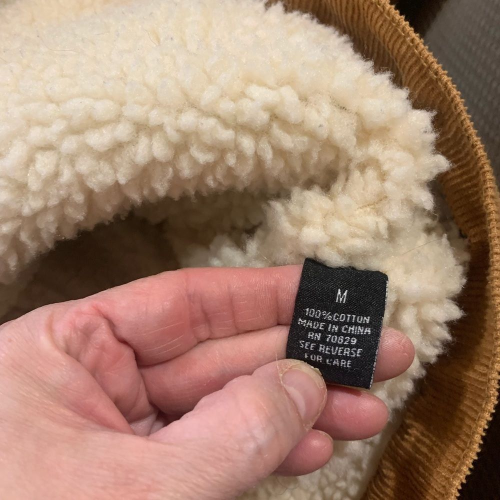 Rue 21 Corduroy Tan Button-down Jacket with Fleece Lining - Picture 7 of 13